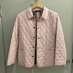 Burberry Women’s Quilted Jacket in pink